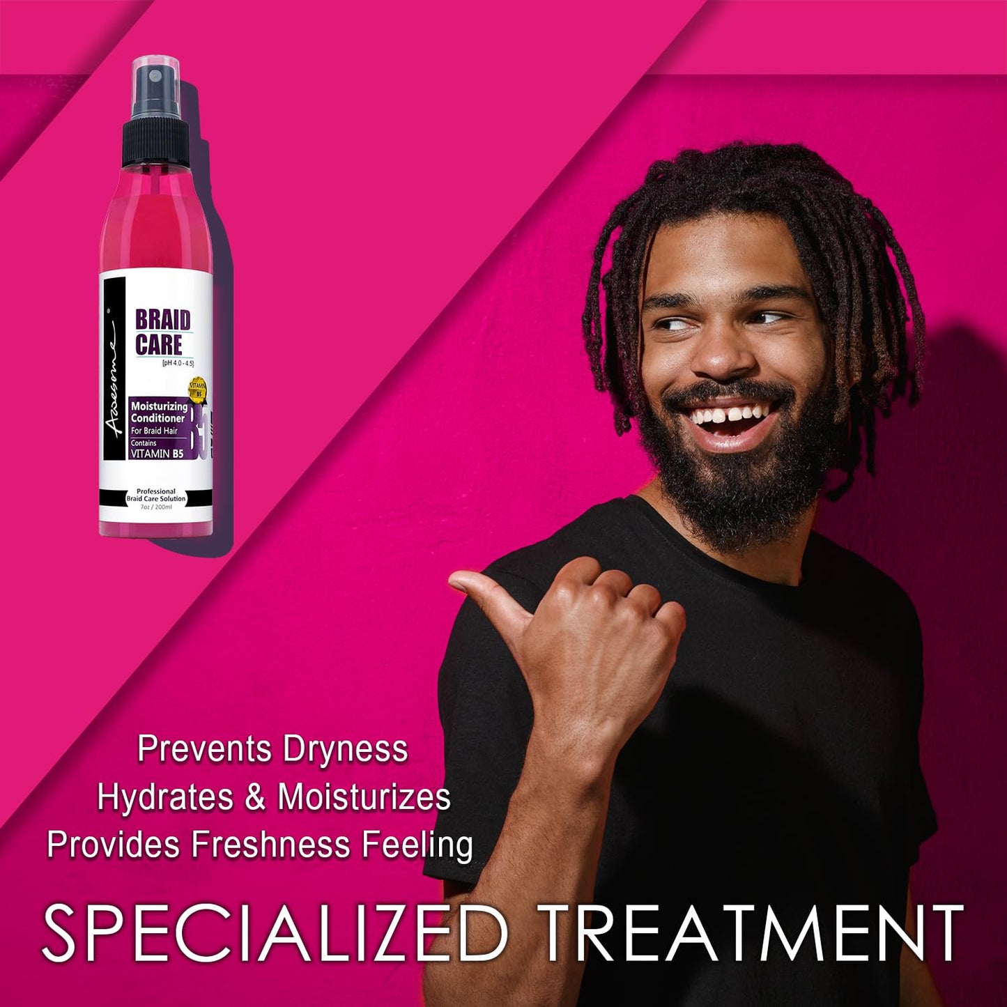 Braid Care Leave in Conditioner Spray 7oz