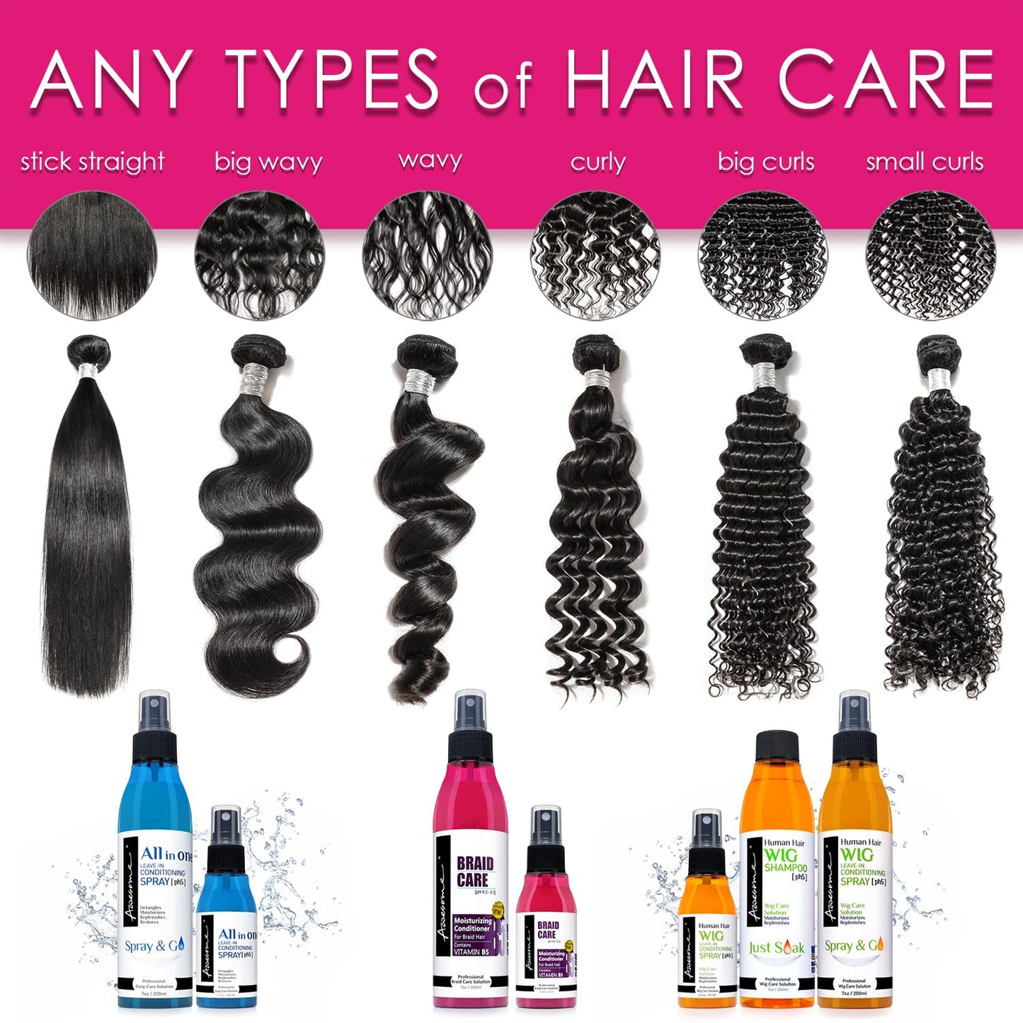 Awesome Braid Care Leave in Conditioner Spray 2.3oz
