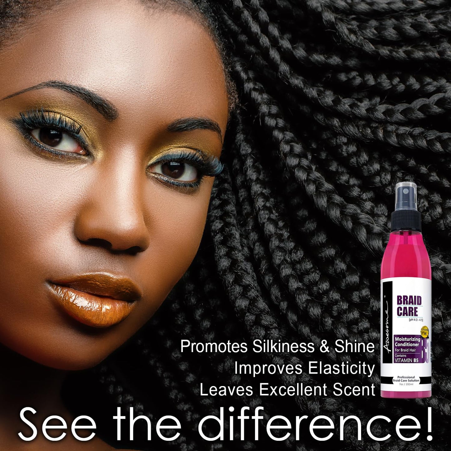 Awesome Braid Care Leave in Conditioner Spray 2.3oz