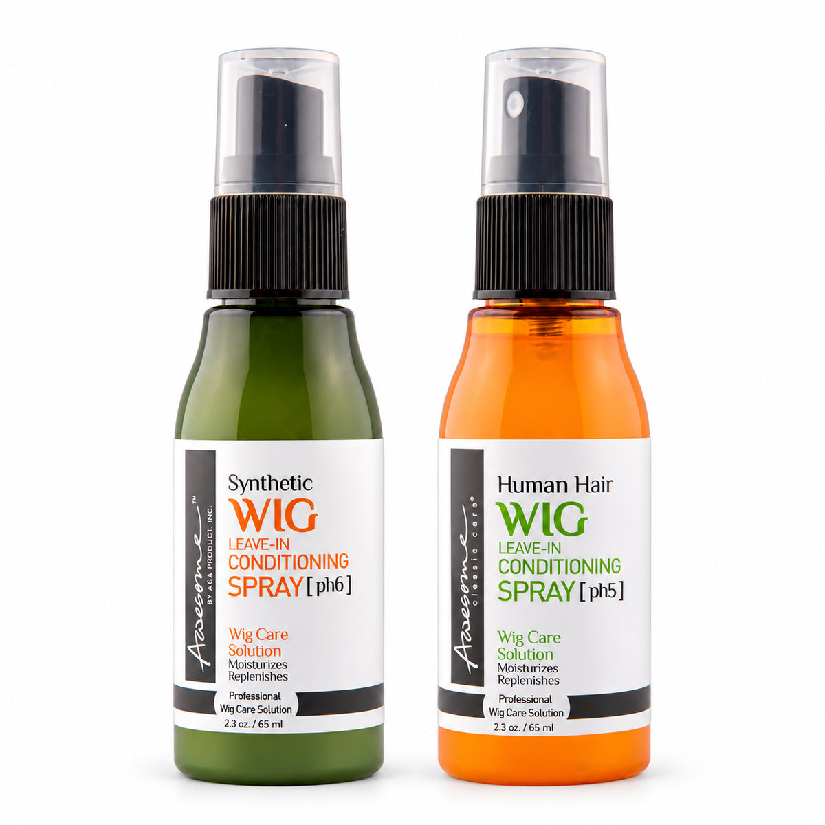 Awesome Wig Spray Leave-In Conditioner, Synthetic & Human, 2.3 Fl Oz 2-Pack
