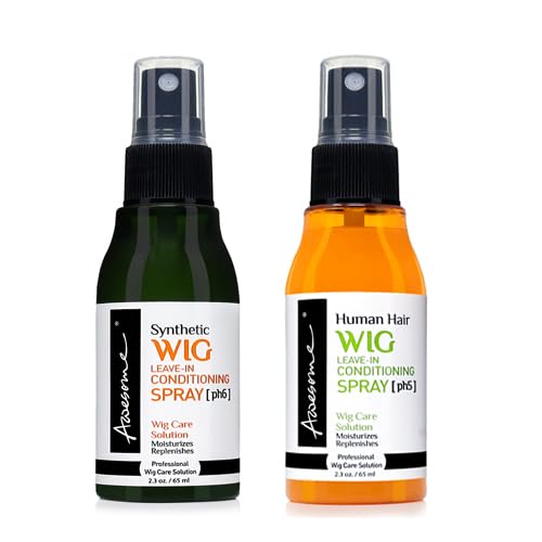 Awesome Wig Spray Leave-In Conditioner, Synthetic & Human, 2.3 Fl Oz 2-Pack