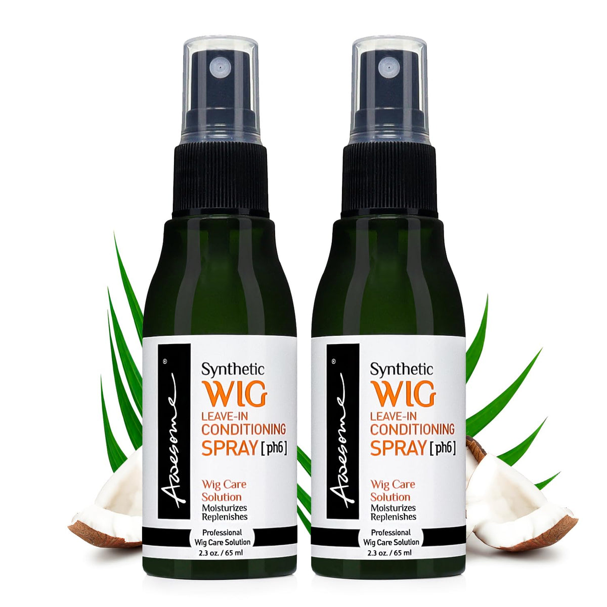 Awesome Synthetic Wig Spray, Leave-In Conditioner, 2.3 Fl Oz 2-Pack